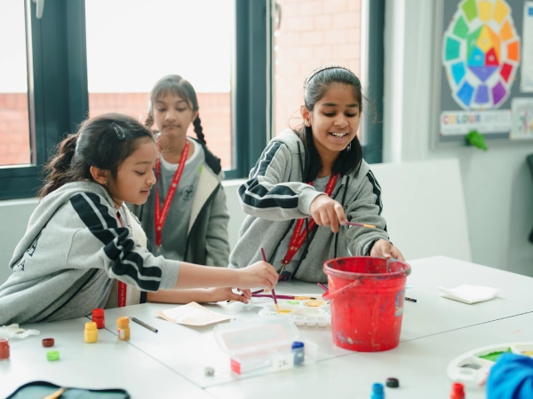 Front view of the building