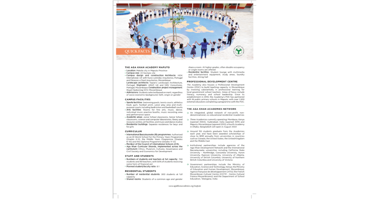 <p>AKA Maputo Quick Facts Sheet (ENG and PT)</p>