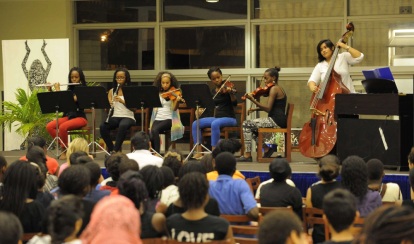 Musical performance in the Commons.