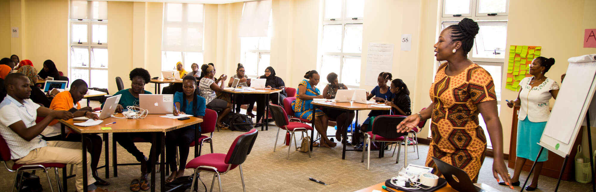 A member of the PDC team conducting a session.